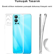 CepStok Infinix Hot 12 Kılıf Şeffaf Kamera Korumalı Esnek Yumuşak Silikon