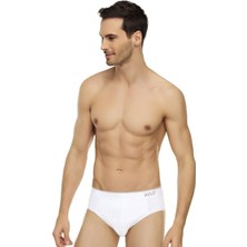 Tutku Elit Kemerli Elastan Erkek Slip 1351 | Beyaz