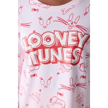 Pamuklu Happy Friends Pantolon Pijama Takımı