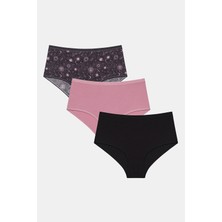Penti  Lost In The Space 3lü Yüksek Bel Çok Renkli Slip Külot