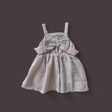 Heyy Baby  Kız Bebek Fiyonk Detaylı Elbise