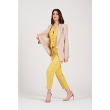 Lemams Butik Blazer Ceket - Bej