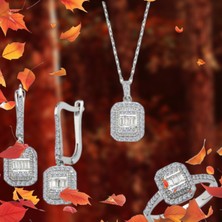 Hid Silver Prenses Kesim Baget Taşlı Bayan Set Takımı