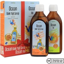 Orzax Ocean Balık Yağı Şurup 150 ml + Ocean Vm Şurup 150 ml