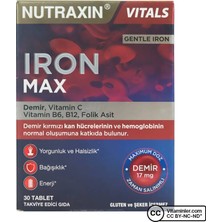 Nutraxin Iron Max 30 Tablet