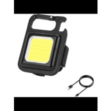 Tunytech Cob Rechargeable Keychain Light- 800 Lümen 30 Cob LED Mıknatıslı Kamp  Feneri El Feneri