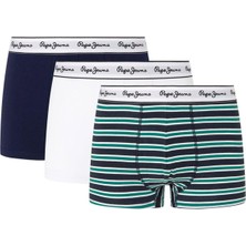 Pepe Jeans Lacivert Erkek Boxer PMU11136 595 Retro Stp Tk 3p