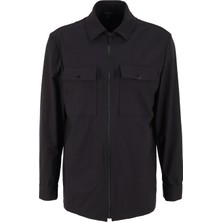 Fabrika Comfort Regular Fit Gömlek Yaka Düz Siyah Erkek Gömlek FC4WM-GML 2834