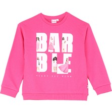 Barbie Baskılı Kadın Fuşya Sweatshırt BRB4WG-SWT6004