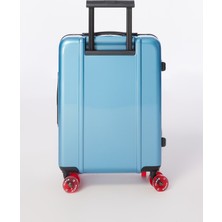 Floyd Mavi Unisex 39X55X23 cm Çekçekli Sert Valiz Cabin - Pacific Blue