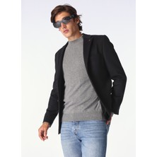 Fabrika Basic Siyah Erkek Düz Ceket F4WM-CKT 2477
