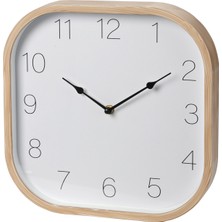Boyner Evde Çok Renkli Ev Saati Clock Wood Look 30X30CM