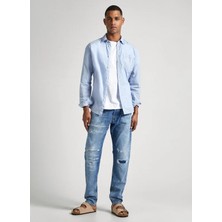 Pepe Jeans Normal Bel Tapered Fit Erkek Denim Pantolon PM207400-000 Tapered Jeans Repaır