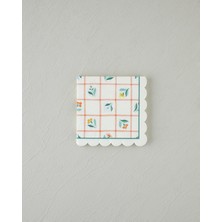 English Home Retro Krem Renkli Flowery 20'li Kağıt Peçete 33x33 cm Kare Şekil ile Şık Sunum