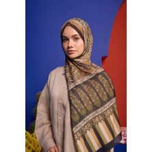 Marrakech Koleksiyon Soft Şal Kahverengi Siyah 3049-03