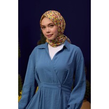 İpekhan Marrakech  Koleksiyon Soft Eşarp Açık Mor Hardal 1193-01