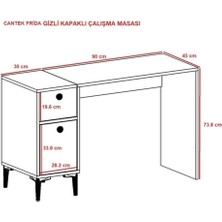 Fridadh Çalışma Masası Beyaz
