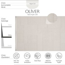 Cool Halı Oliver 9203 Gri Yolluk Modern Salon Halısı Antre Hol Koridor Halısı Dokuma Makine Halısı
