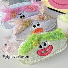 Kokonqb Kawaii Komik Büyük Kapasiteli Peluş Kalem Çantası Yaratıcı Karikatür Büyük Ağızlı Kız Kalem Saklama Kutusu Taşınabilir Okul Kırtasiye Hediye (Yurt Dışından)