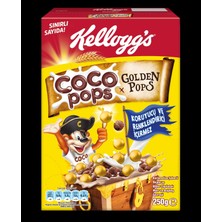 Kellogg's Coco Pops Çokotop Gold Çikolatalı Buğday ve Mısır Gevreği 250 G