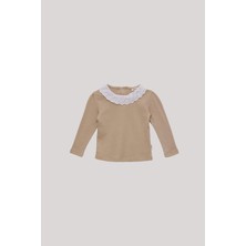 Tyess Bg Store Kız Bebek Bej T-Shirt