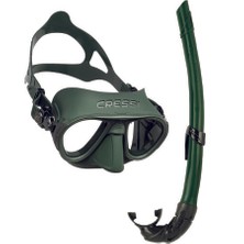Cressi Calibro Maske Corsica Şnorkel Seti Yeşil