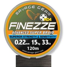 Savage Gear Finesse Hd4 Braid 300 M 0,22 mm 33 Lbs 15 kg Grey Örgü Ip