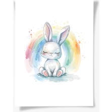 Rainbow Bunny | Çocuk Odası Tablo