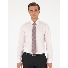 Pierre Cardin Erkek Açık Pembe Slim Fit Uzun Kollu Basic Gömlek 50292520-VR078