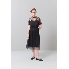 Piliseli Midi Boy Etek Siyah K2515034_001