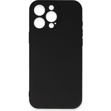 Denza Case Apple iPhone 16 Pro Max Kılıf Soft Pürüzsüz Silikon Kılıf - Siyah