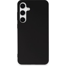 Denza Case Samsung Galaxy S24 Plus Kılıf Soft Pürüzsüz Silikon Kılıf - Siyah