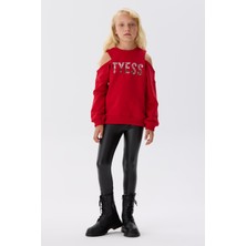 Tyess Bg Store Kız Çocuk Kırmızı Sweatshirt
