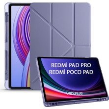 MobaxAksesuar Xiaomi Redmi Pad 2 Pro / Pad Pro / Poco Pad 12.1inç Kılıf Kalem Bölmeli Trifolding Case (Düz Redmi Pad Değildir)