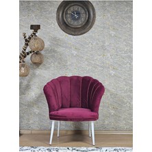 Zafir Tekli Papatya Çay Seti Koltuk Beyaz Boyalı Sivriltme Ayak, Balkon, Salon, Ofis, Koltuk Takımı