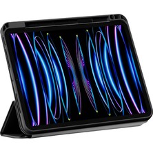 Wiwu iPad Pro 11 2020 2.nesil Uyumlu Wiwu 360 Dönebilen Standlı Magnetik Koruyucu Tablet Kılıfı Siyah