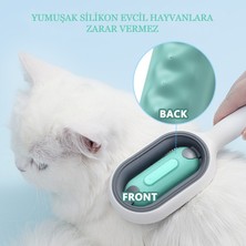 Inters Tech 3-In-1 Kedi Köpek Bakım Fırçası Tarağı Çok Fonksiyonlu Uzun Saç Tüy Alma Fırçası