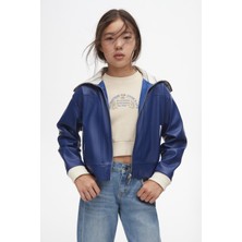 Kız Suni Deri Ceket 24KNK37802