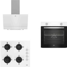 Beko Beyaz Ankastre Set (BFM 310 B, 6011 EB, HARMONY DAVLUMBAZ)