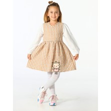 Bej Kedi Dokuma Elbise