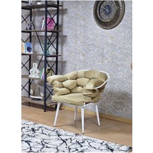Zafir Tekli Beyaz Boyalı - Kapiçino Döşeme | Balon Çay Seti | Balkon Koltuk | Berjer | Balkon Çay Seti