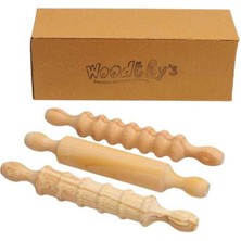 Woodhub Ahşap 3' Lü Merdane Seti