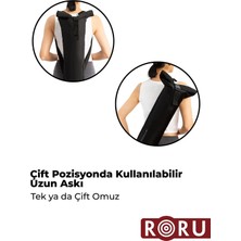 RORU Concept Siyah, Yıkanabilir, Boyu Ayarlanabilir, Fermuarlı Cepli Yoga Matı Çantası, , Siyah