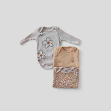Heyy Baby Kız Bebek 3'lü Çıtçıtlı Body