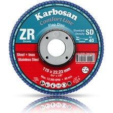 Karbosan Comfort Line Zr Flap Disk Zımpara 115MM 40 Kum