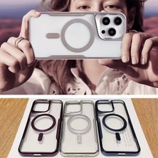 OSG iPhone 14 Uyumlu Lens Koruma Hediyeli Magsafe  Destekli Premium Şeffaf Kılıf