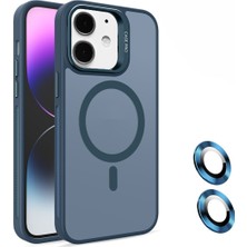 OSG iPhone 11 Uyumlu Lens Koruma Hediyeli Magsafe  Destekli Kamera Standlı Premium Buzlu Kılıf