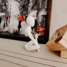 Yoga Yapan Iskandinav Tarzı Biblo Heykel Figür Dekor Dekorasyon 3D 3 Boyutlu Altındal Home