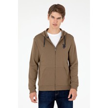 U.S. Polo Assn. Erkek Haki Örme Hırka 50295147-VR027