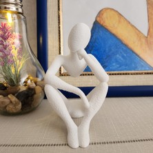 Düşünür Iskandinav Tarzı Biblo Heykel Figür Dekor Dekorasyon 3D 3 Boyutlu Altındal Home